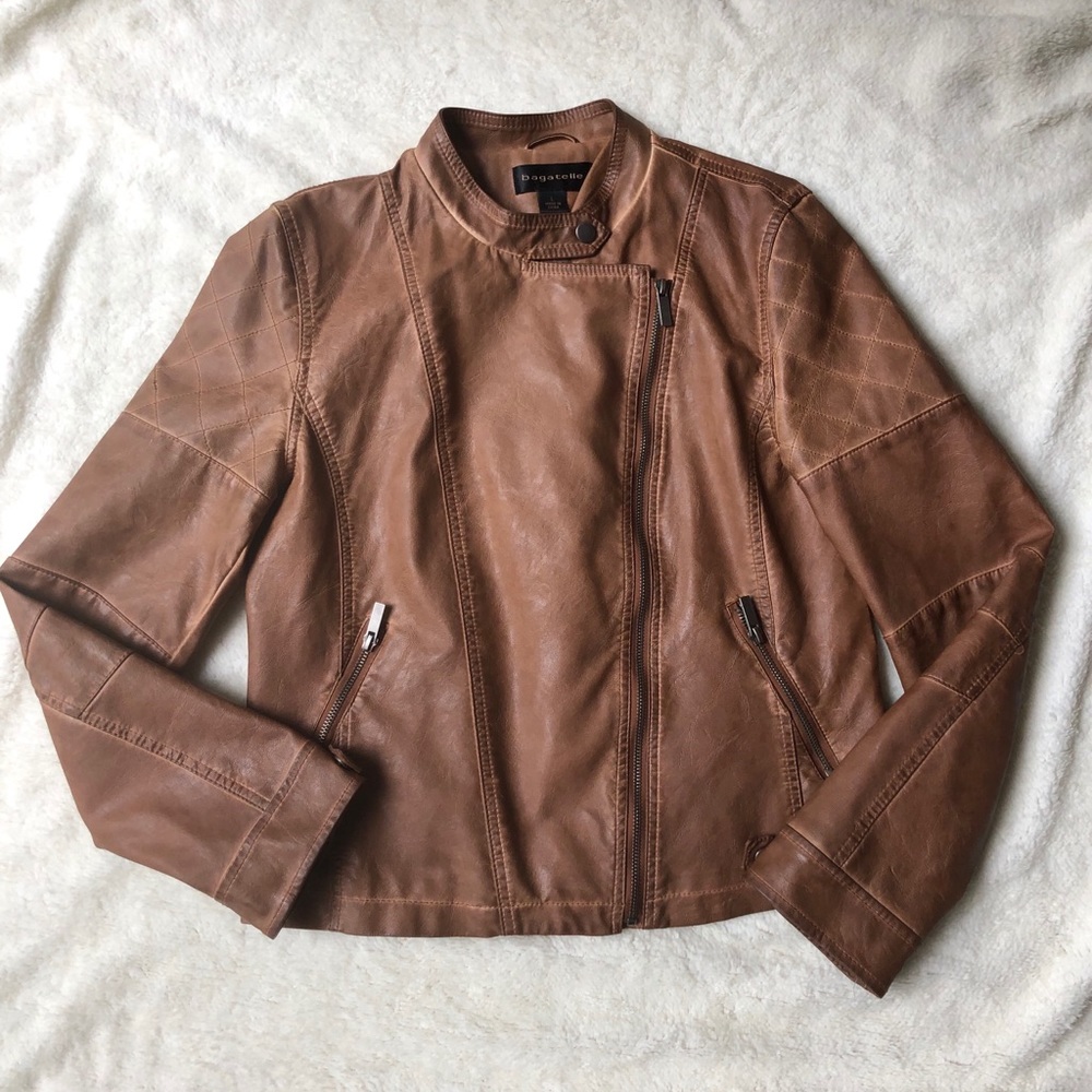 Women’s faux leather jacket